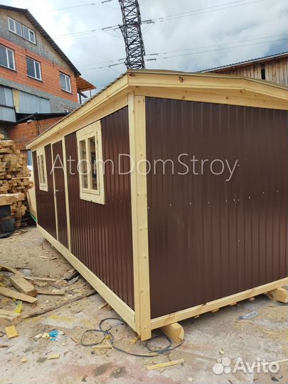 Бытовка деревянная утепленная с электрикой