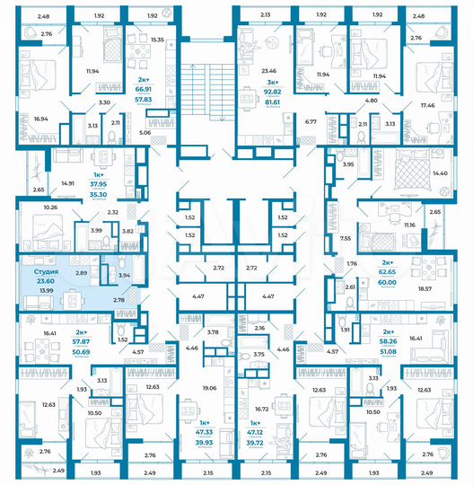 Квартира-студия, 23,6 м², 2/11 эт.