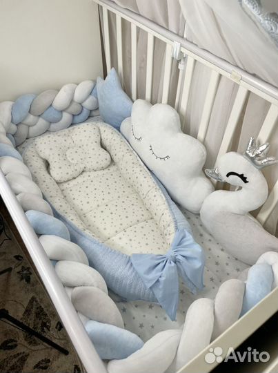 Бортик косичка в кроватку новые