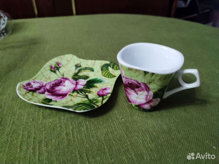 Чашка с блюдцем кофейная