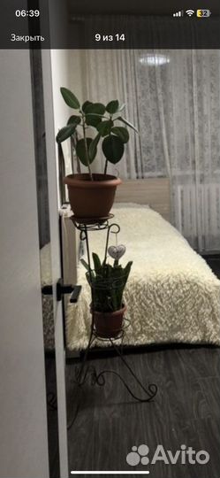 Подставка для цветов напольная металлическая