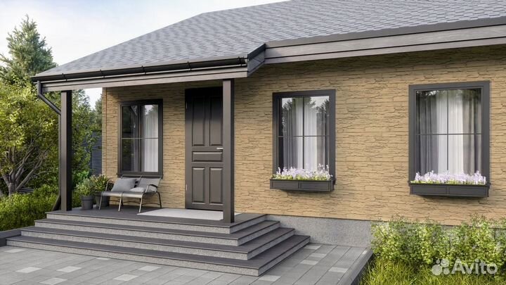 Фасадные панели Песочный