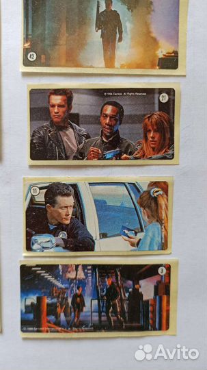 Наклейки от жвачки Терминатор 2 оригинал из 90-х