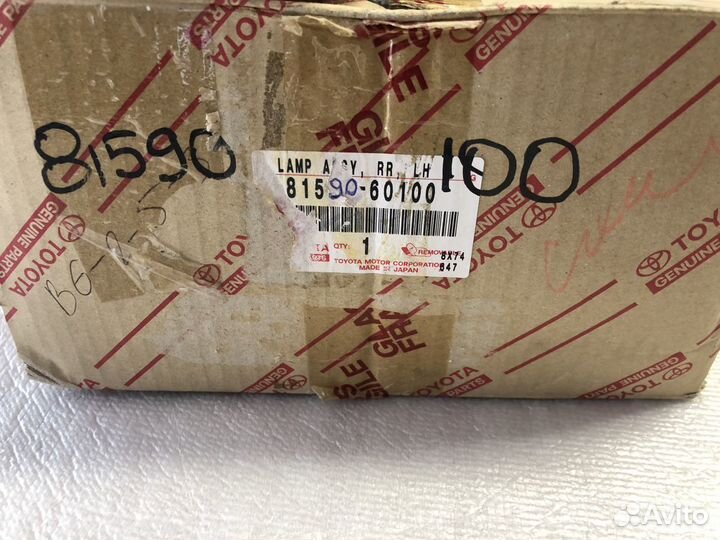 Фонарь зад лев toyota LC100 8159060100