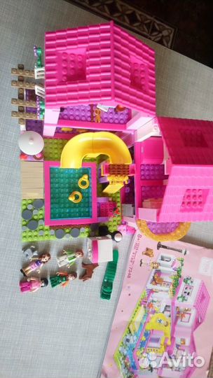 Конструктор legо(аналог) летний дом,лего россыпь