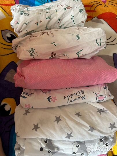 Простынь на резинке 120 60