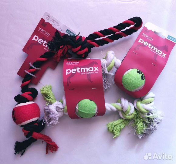 Игрушка для собак. Мяч на веревке Petmax