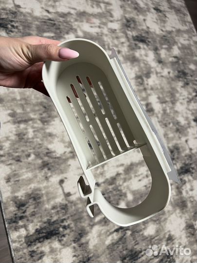 Полка для ванной с отверстием для фена