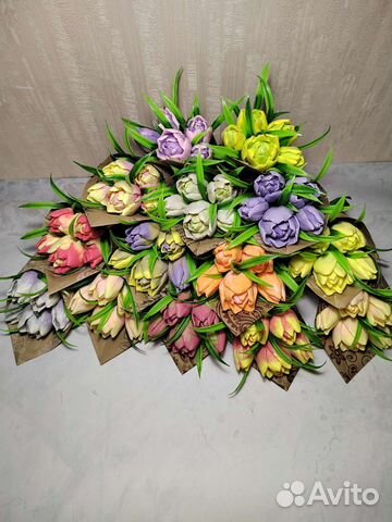 Букет тюльпанов из мыла на 8 марта