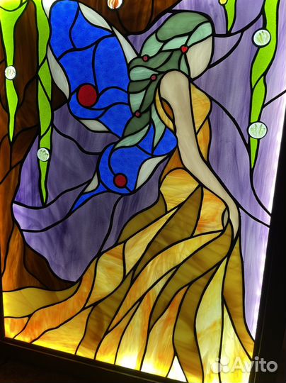 Панно картина ночник светильник стекло