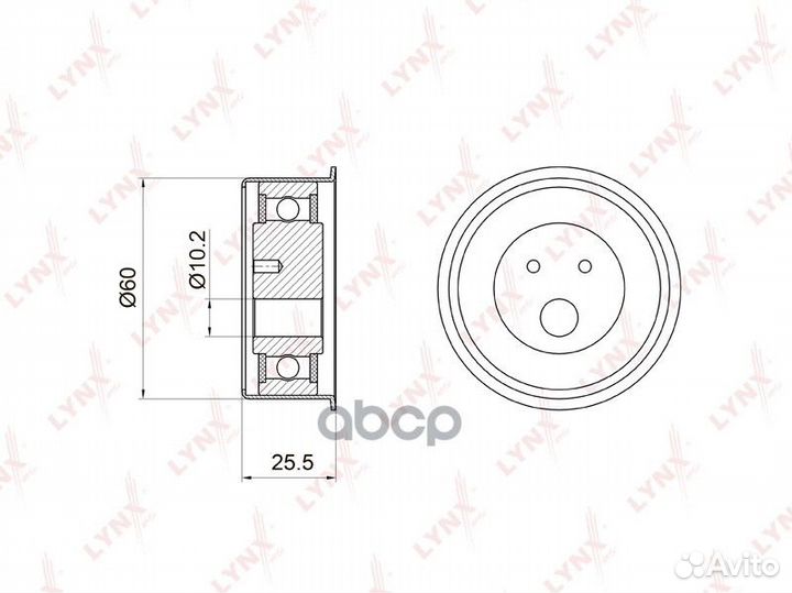 Ролик натяжной ремня грм PB1038 lynxauto