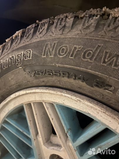 Зимние колеса r14 4:114,3 с проставками