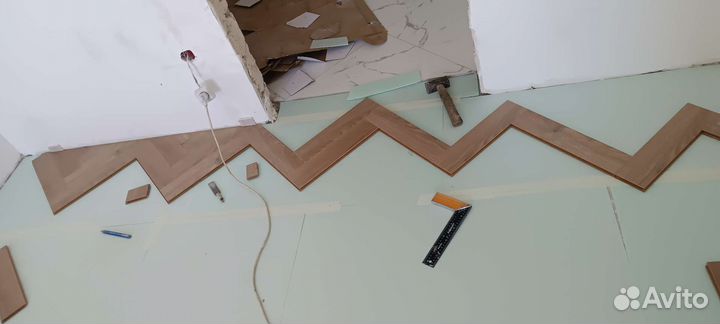 Установка паркетного пола