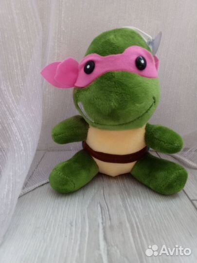 Мягкие игрушки слоник и черепашка ниндзя