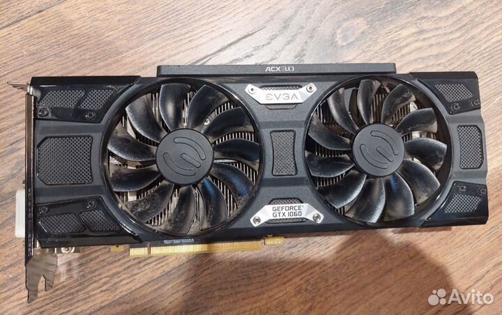 Видеокарта evga FTW+ Gaming 1060 3gb