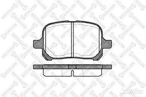 Колодки тормозные дисковые передние stellox 632 000SX