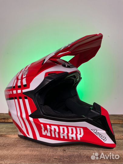 Внедорожный шлем Airoh Wraap Red