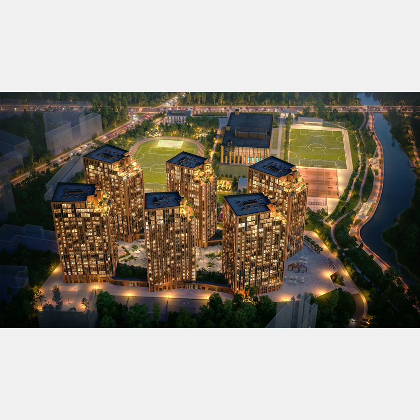 3-к. квартира, 90,7 м², 20/23 эт.