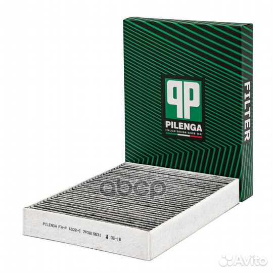 Фильтр салонный, угольный FAP4628C pilenga