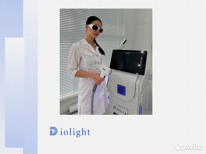 Лазерный аппарат диолайт UltraOne 1800w, рассрочка