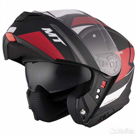 MT Helmets Genesis SV Cave modular helmet Красный