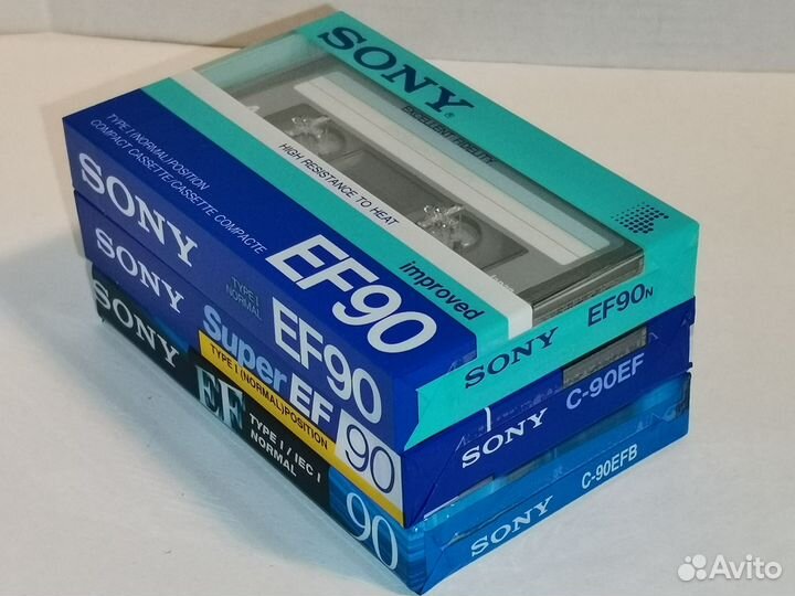 Кассеты Sony EF 90 3 шт
