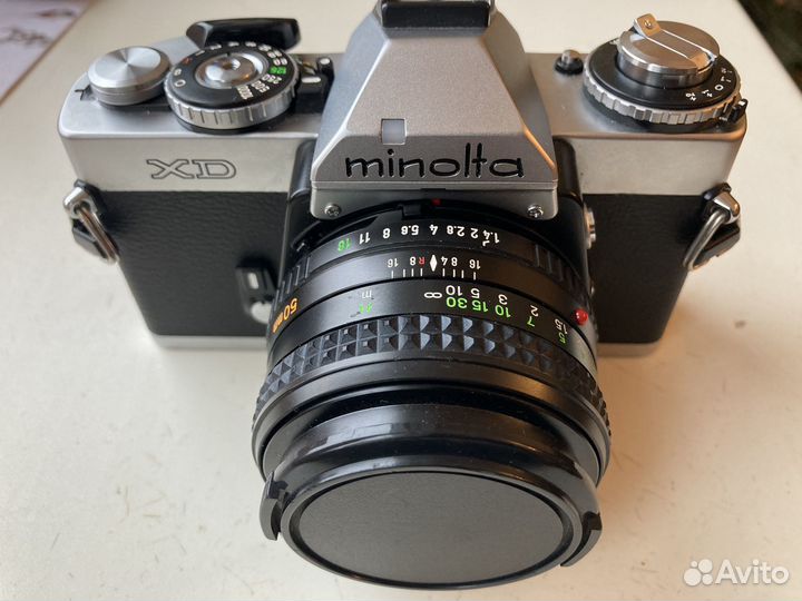 Фотоаппарат плёночный Minolta XD + Rokkor 50 1.4