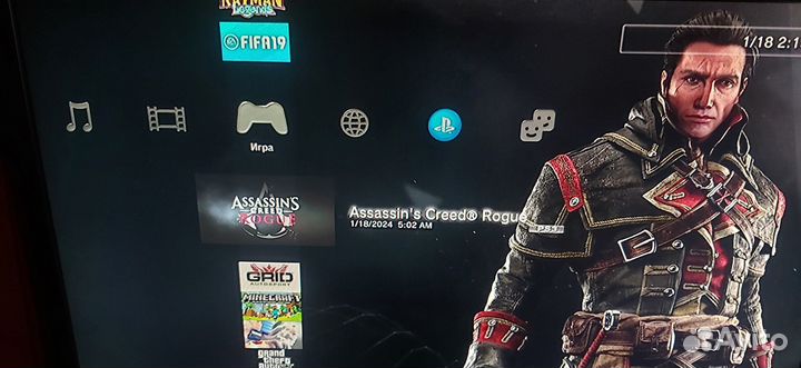 Sony PS3 500gb, прошитая, 50игр, без коробки