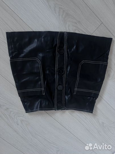 Кожаная юбка bershka