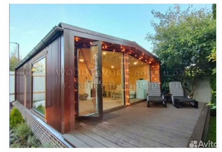 Баня каркасная 7х5 м S5–045-M325