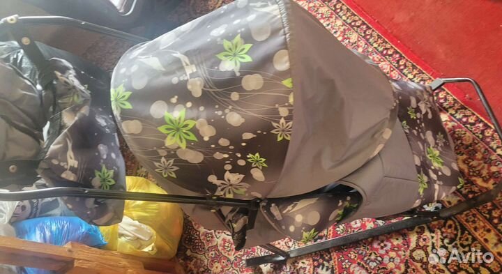 Детские санки коляска