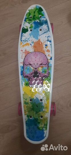 Новый пенни борд скейт круизер с горящими колесами