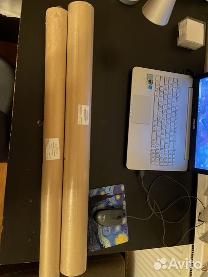 Бумага крафи (бурый) 40 и 20 м, ширина 840мм