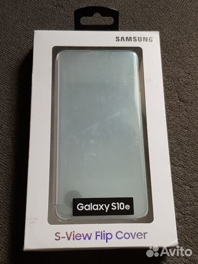 Оригинальный Чехол Clear View Samsung S10e (белый)