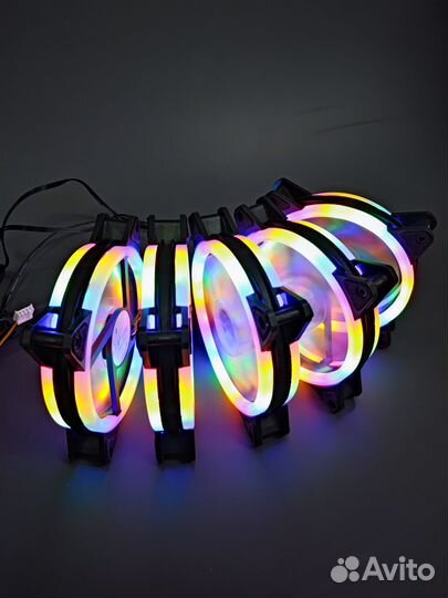 Опт от 10шт LED вентилятор для корпуса RGB кулер