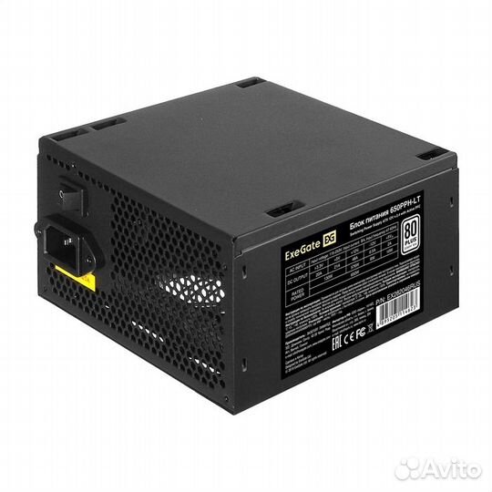 Блок питания exegate 650PPH-LT 80 plus 650вт