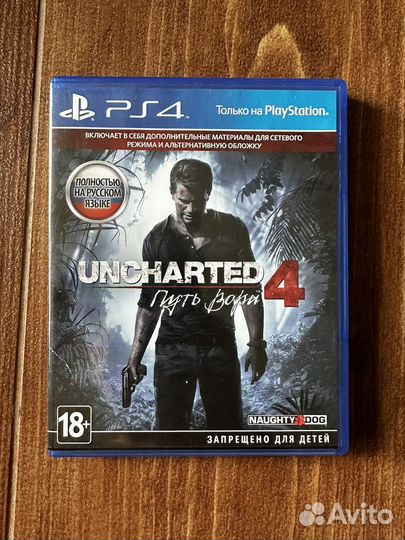 Uncharted 4 путь вора Sony PS4