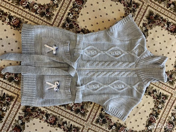 Жилетка серая 6-8 лет