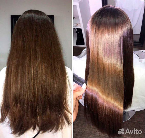 Кератиновое выпрямление волос модель