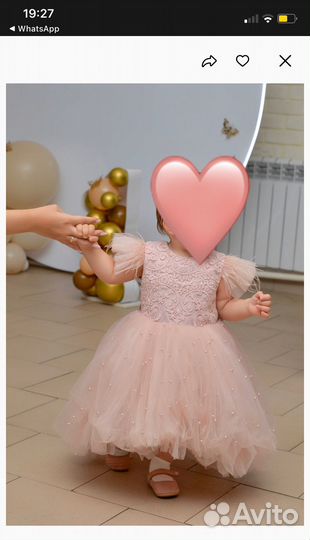 Платье на 1 годик 80