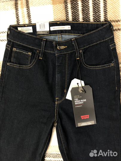 Скинни джинсы на высокой посадке(Levi's 721)