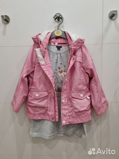 Одежда для девочки 92 98 ветровка платье