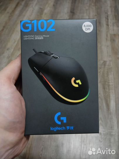 Мышь Logitech G102 (новая, на гарантии)