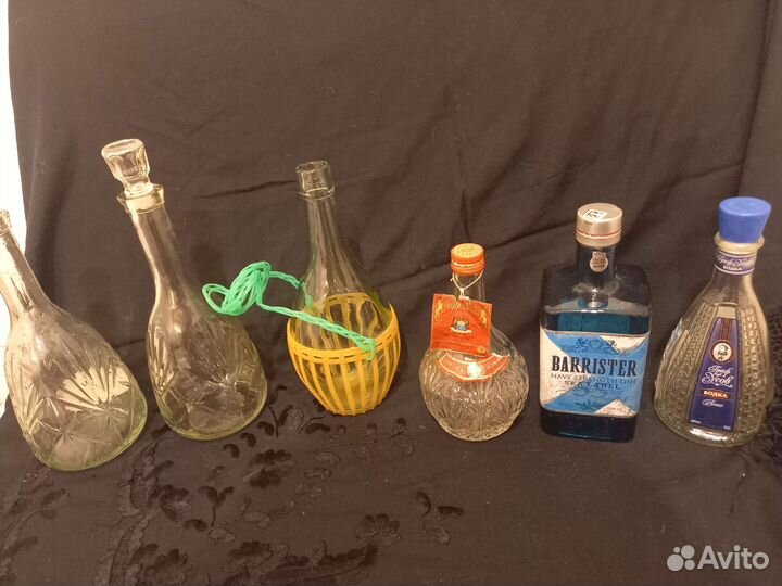 Хрустальная бутылка СССР, коллекционная