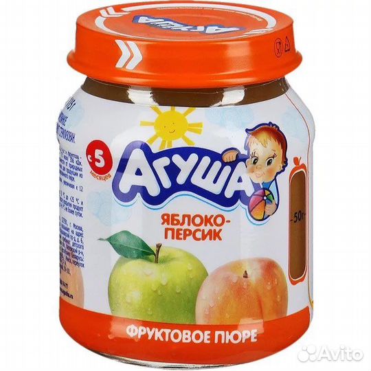 Фруктовые пюре агуша