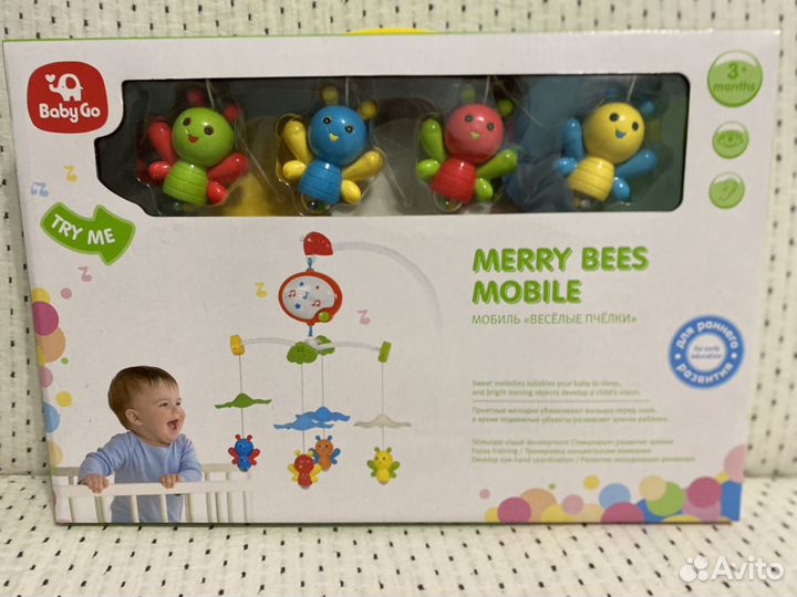 Мобиль baby go Веселые пчелки