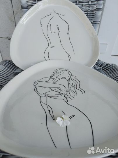 Керамика ручной работы:посуда,тарелки чашки