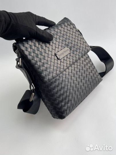 Bottega veneta сумка мужская кожаная на плечо