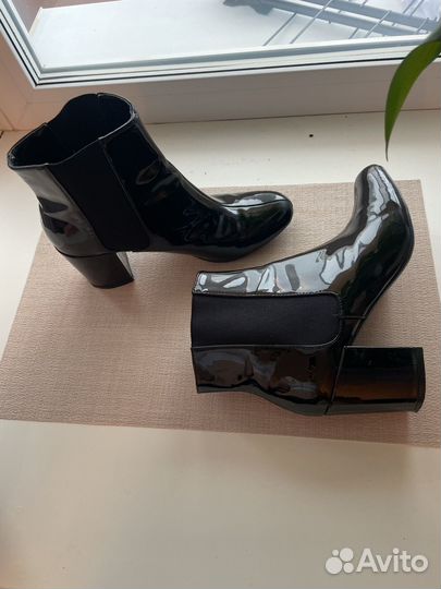 Сапоги лакированные женские 37,5-38р