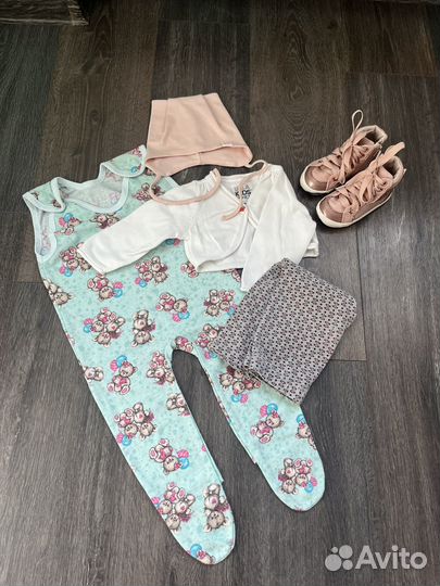 Вещи на девочку пакетом 80см новые